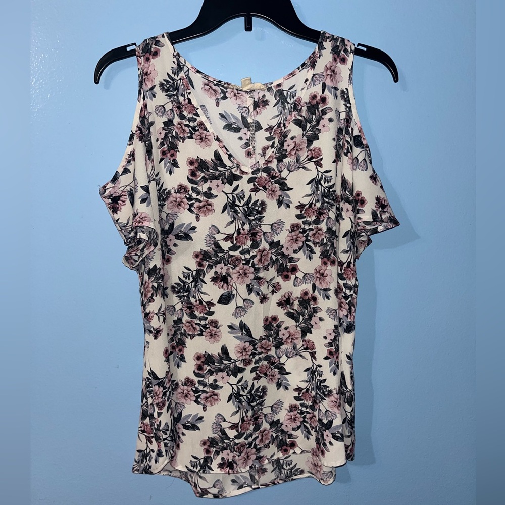 Hippie Rose, white with floral print, Women’s Large